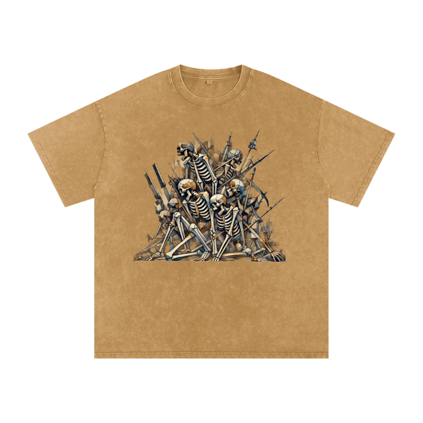 Stack or Starve “No Grey Area” Skeleton War Graphic Tee