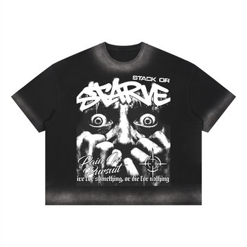 Unisex Boxy Sunfade Vintage Wash T-Shirt