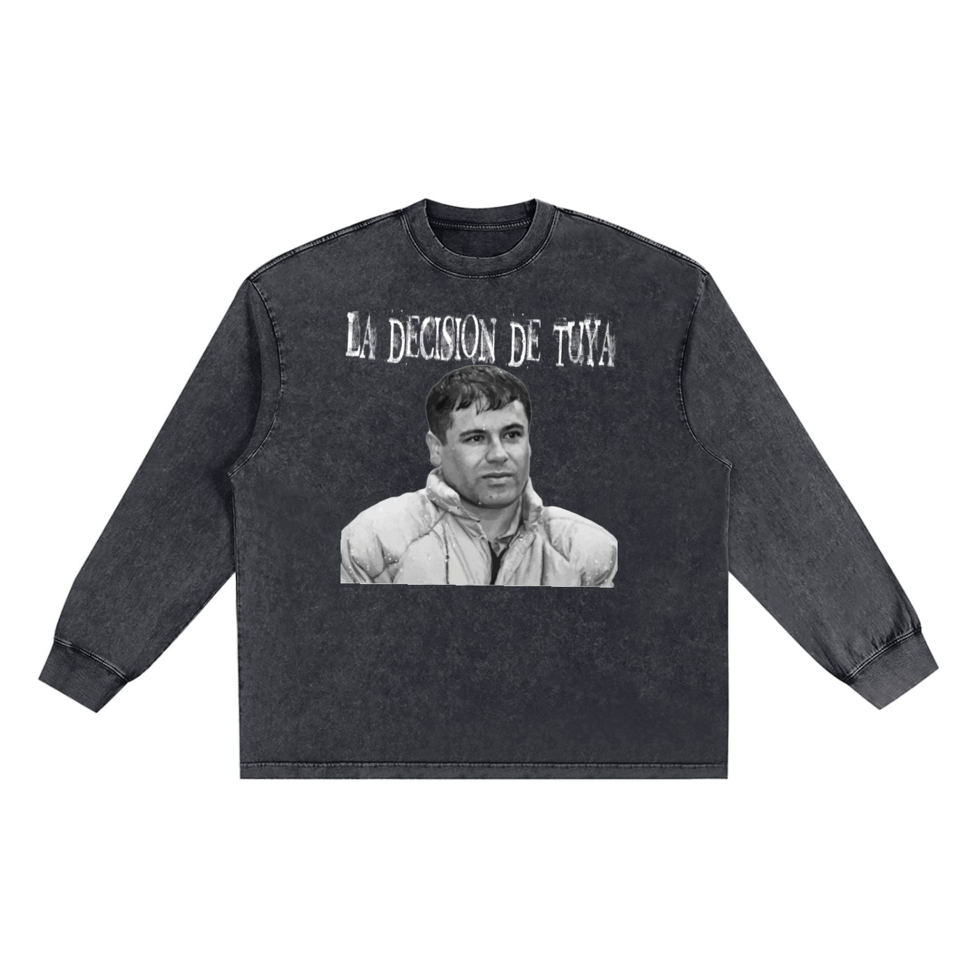 Snow Washed Frayed Edge T-Shirt