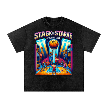 Stack or Starve Athletic Club “Retro Court” Tee