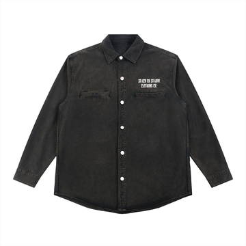 Stack Or Starve Denim Vintage Washed Heavyweight Jacket