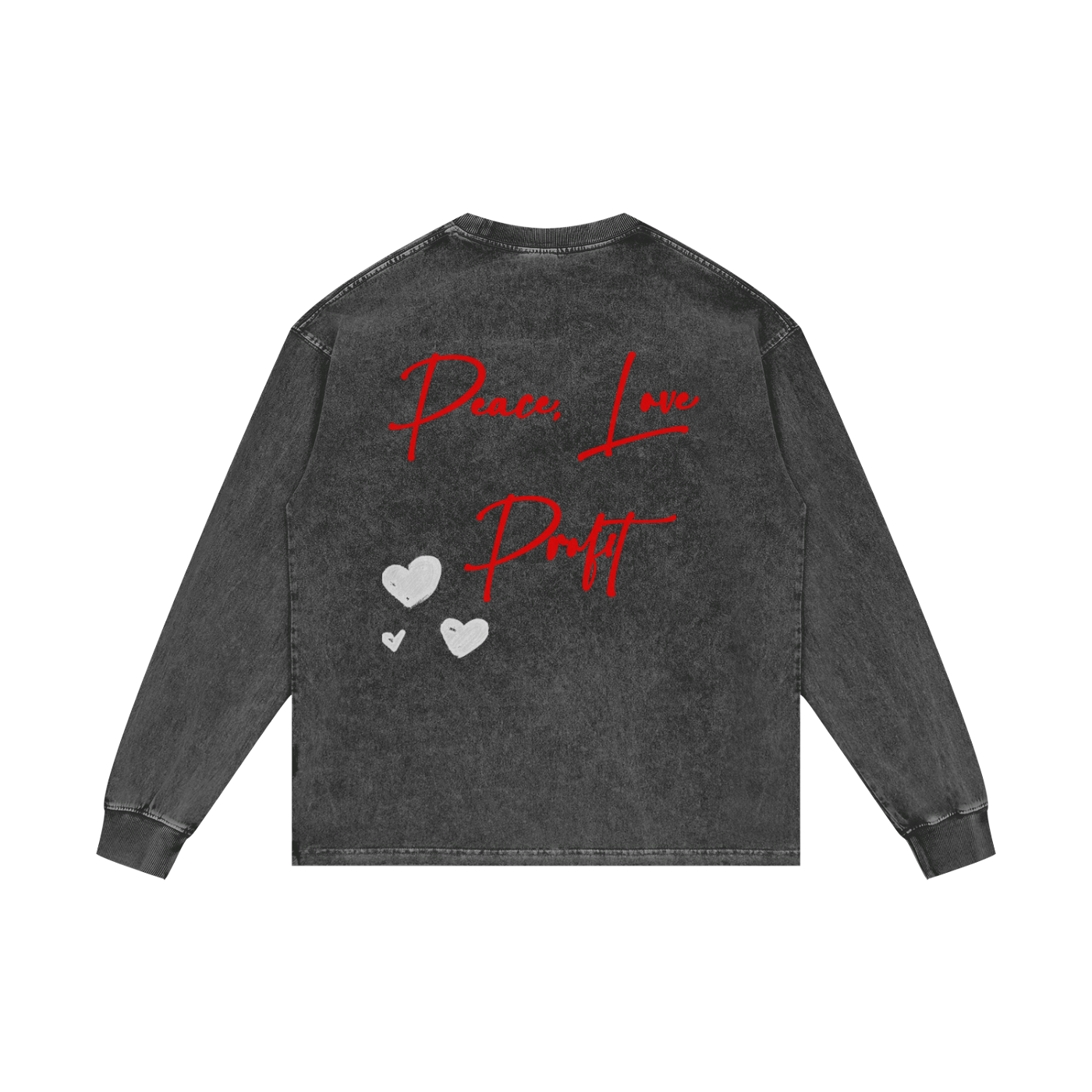 Acid Wash Oversize Long Sleeve T-Shirt