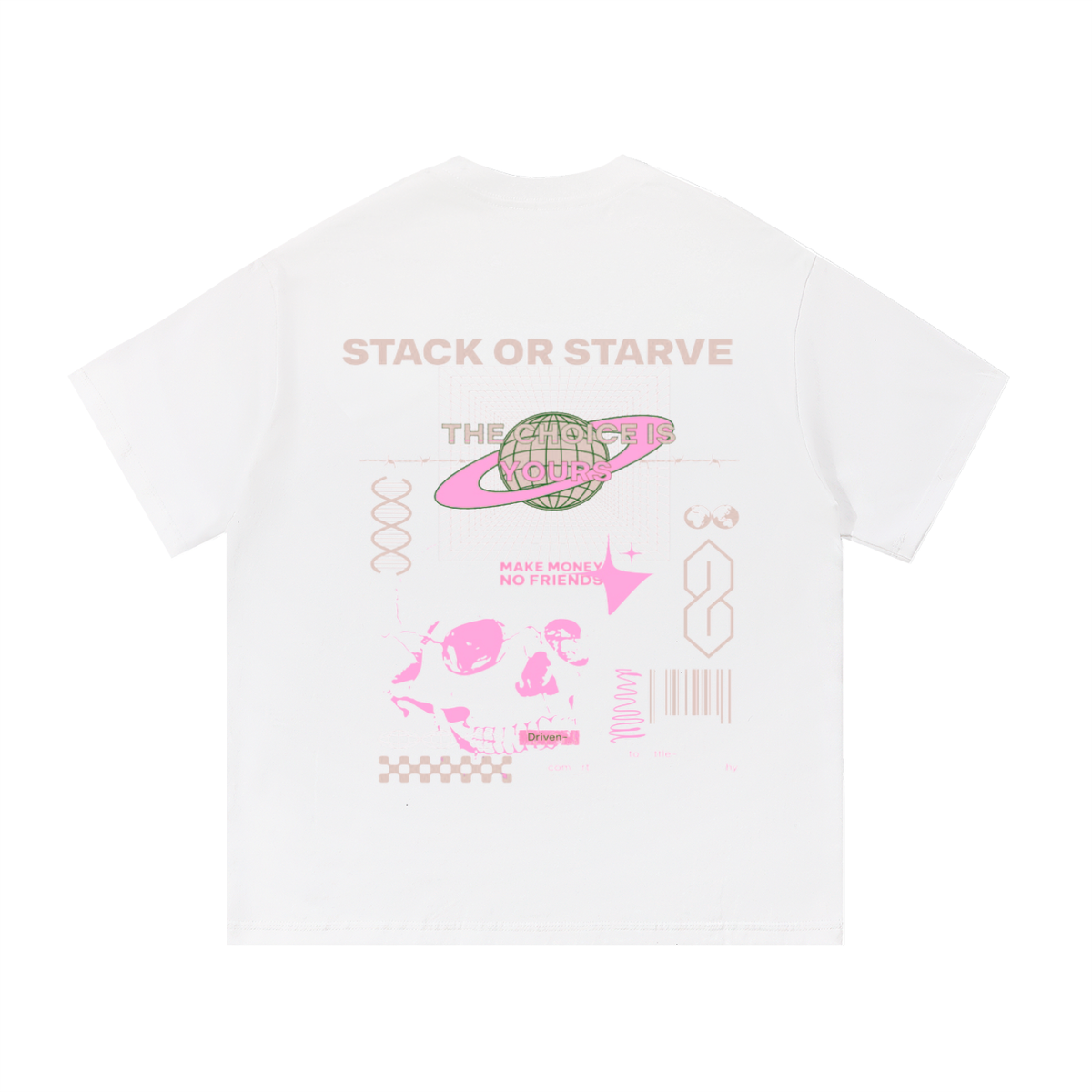 Stack Or Starve “Owl” Essential Cotton T-Shirt