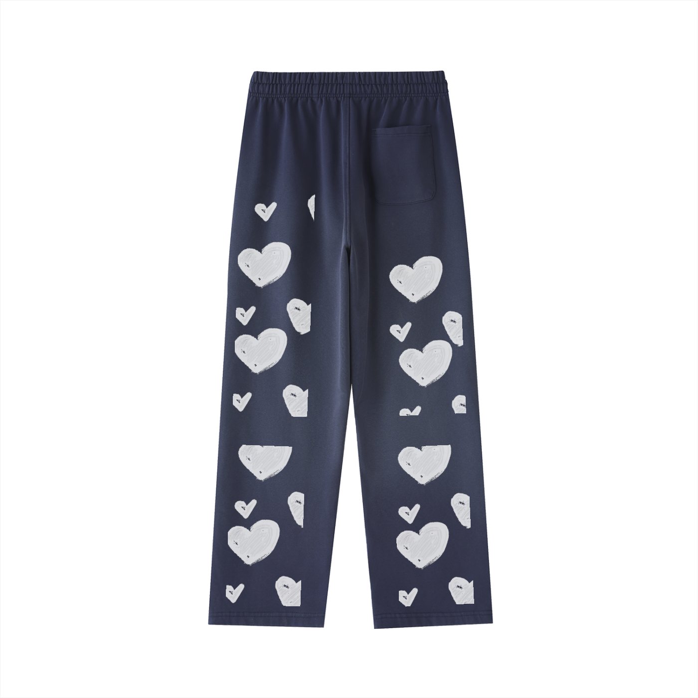 Vintage Washed Gradient Straight-Leg Sweatpants