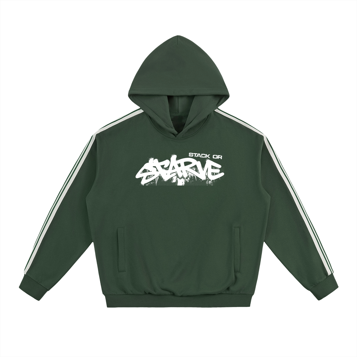 Side Stripe Drop-Shoulder Hoodie