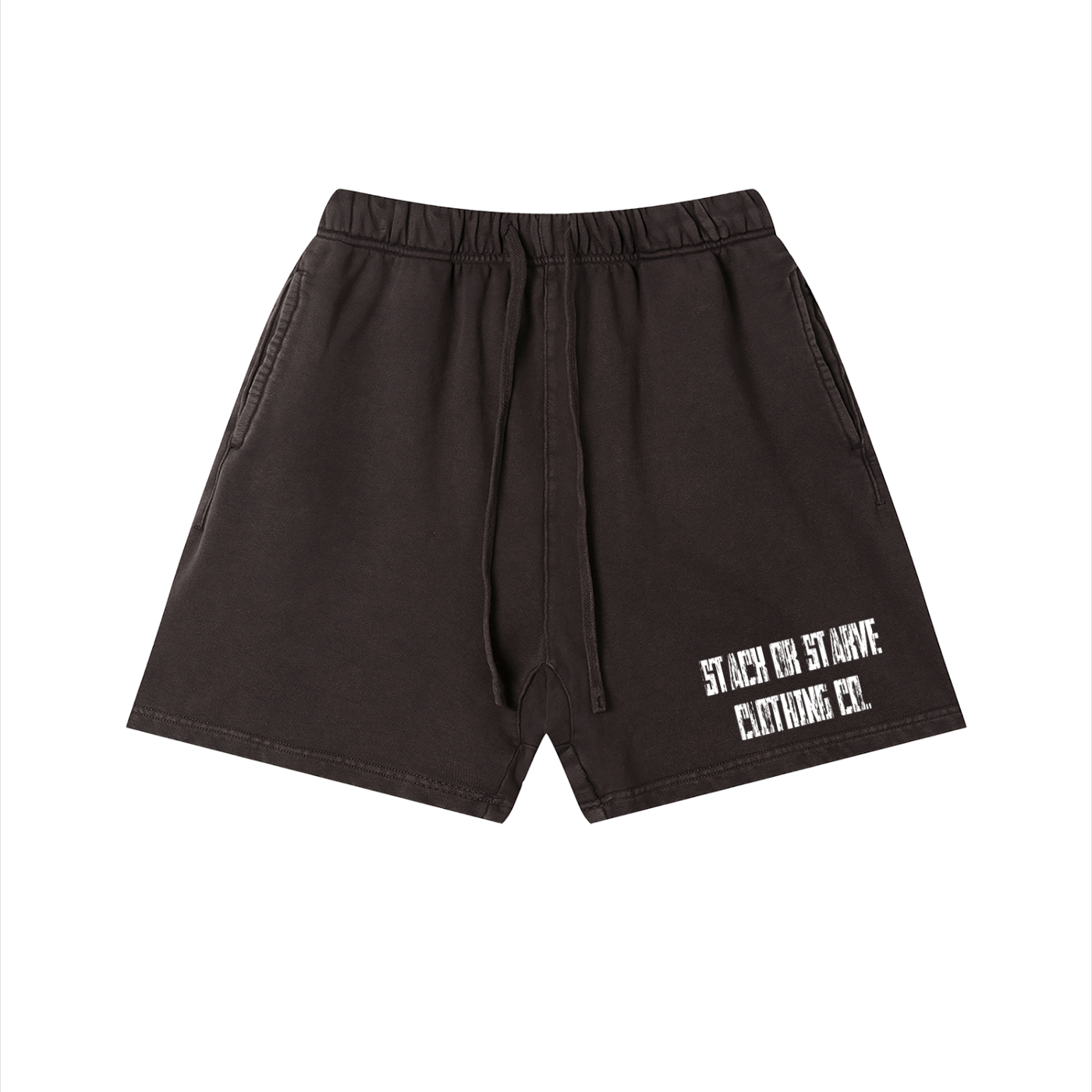 Stack or starve distressed  Vintage Wash Cotton Shorts