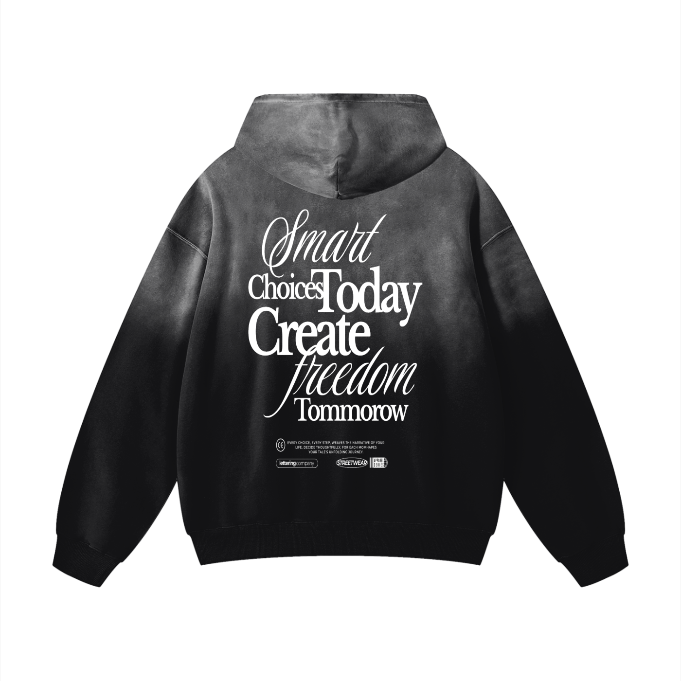 Stack or Starve “Smart Choices” Gradient Hoodie