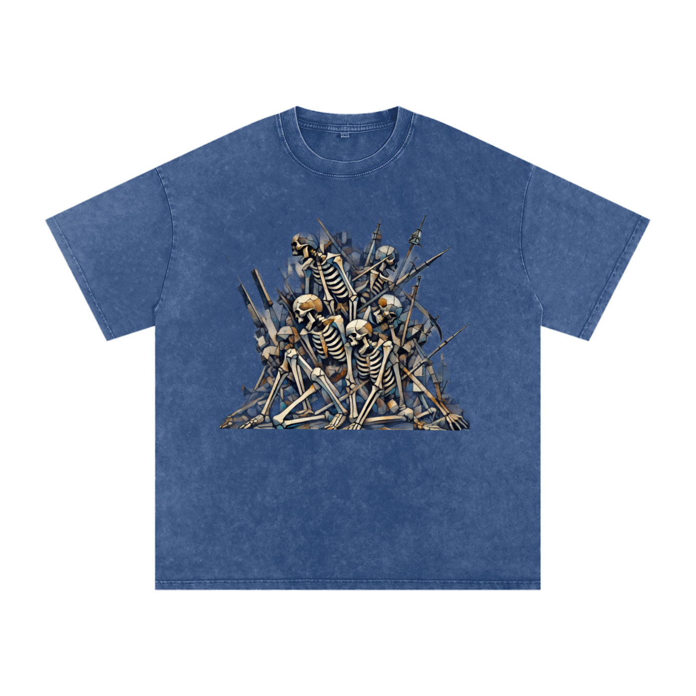 Stack or Starve “No Grey Area” Skeleton War Graphic Tee
