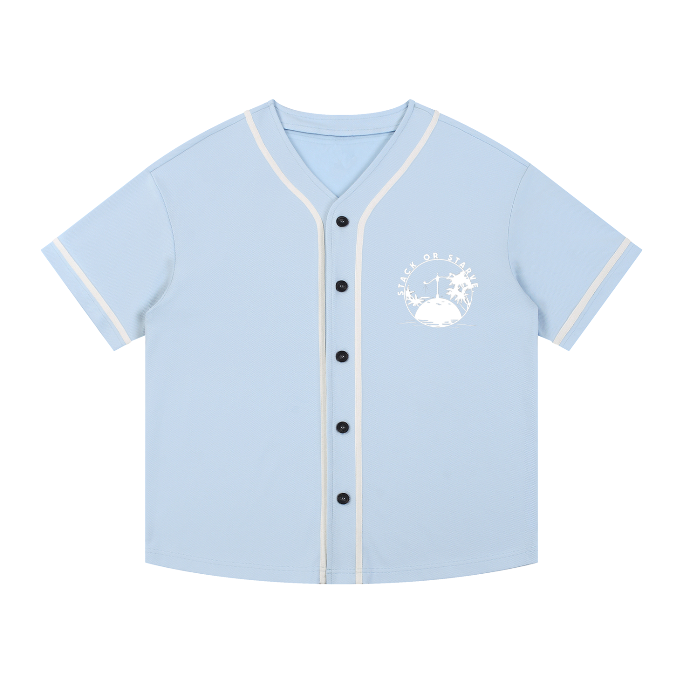 Stack or Starve Baseball Jersey – Island Logo