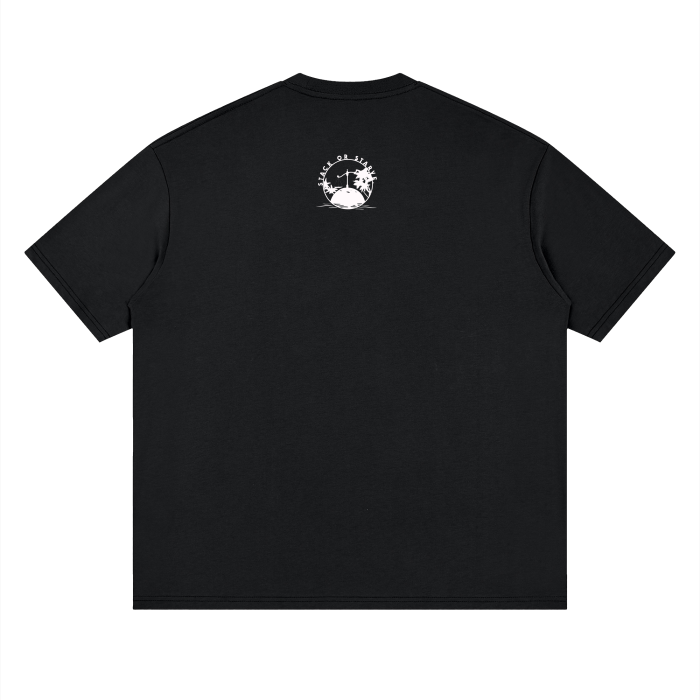 Stack Or Starve Instincts Streetwear Loose Drop Shoulder T-Shirt