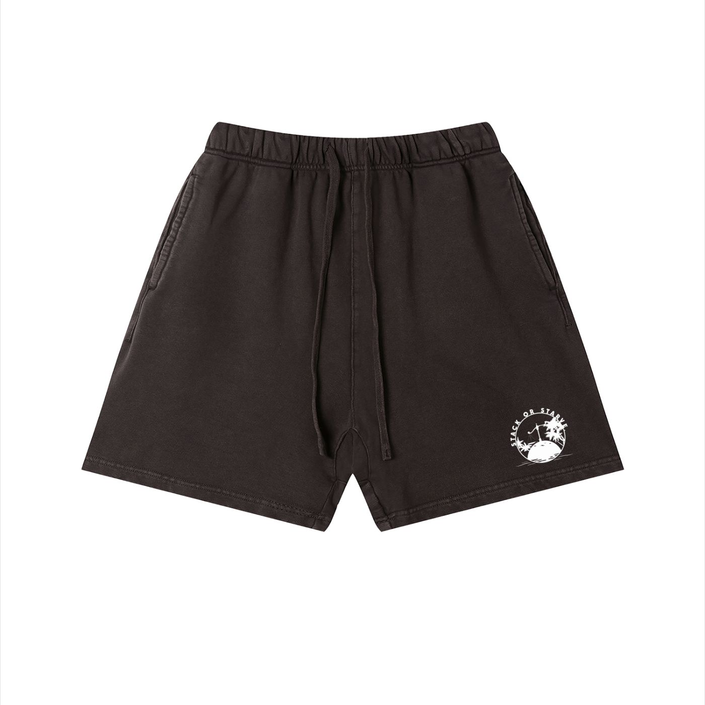 Stack Or Starve Unisex Vintage Wash Cotton Shorts