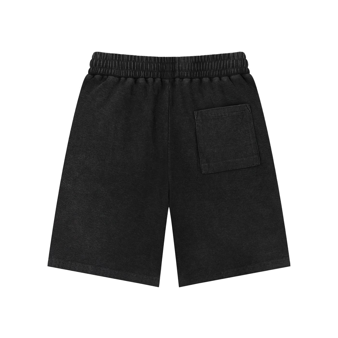 Stack Or Starve Mineral Wash Waffle Knit Shorts