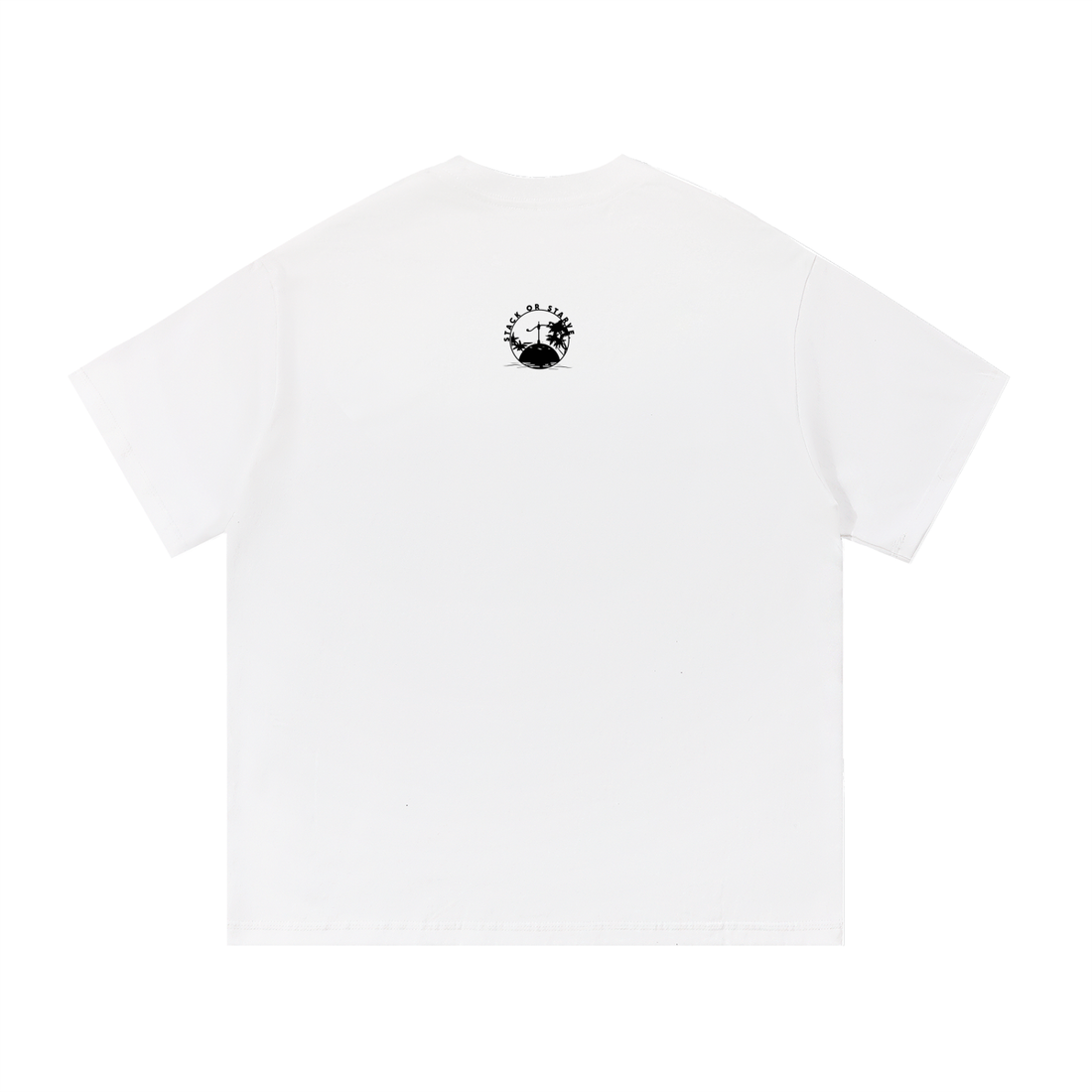Stack or Starve No Grey Area Oversized Tee (wht/grn/blk)