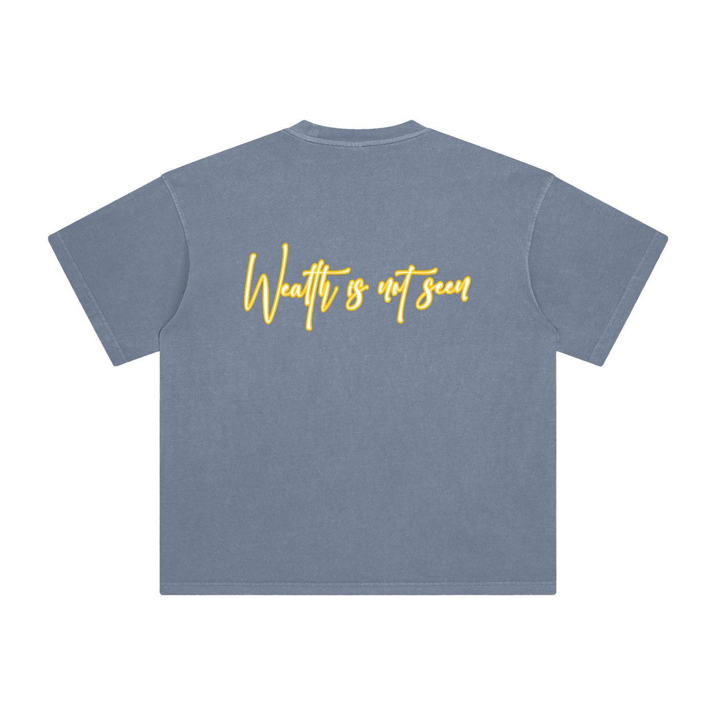 Stack or Starve “Wealth Is Not Seen” Emoji Tee