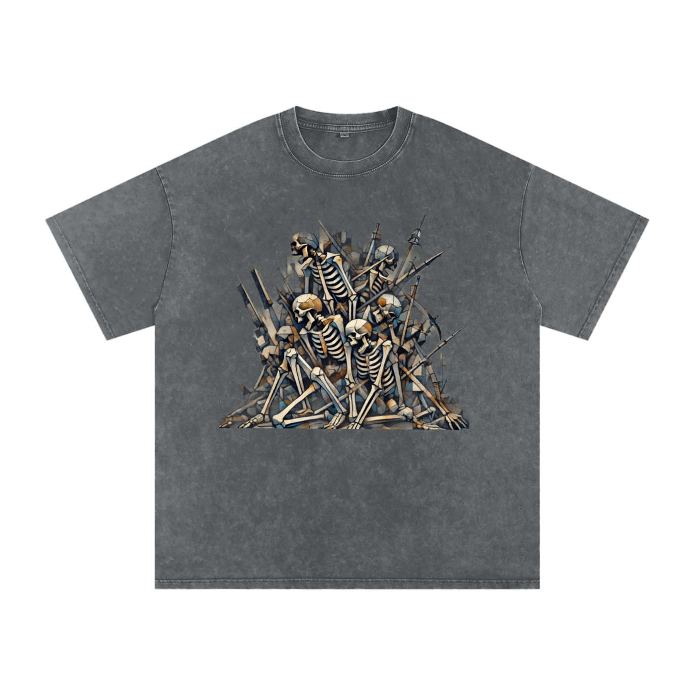 Stack or Starve “No Grey Area” Skeleton War Graphic Tee
