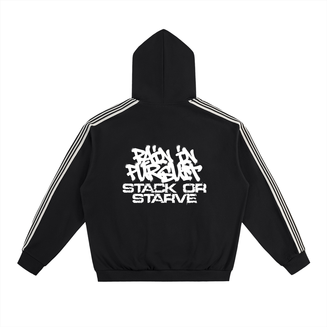 Side Stripe Drop-Shoulder Hoodie